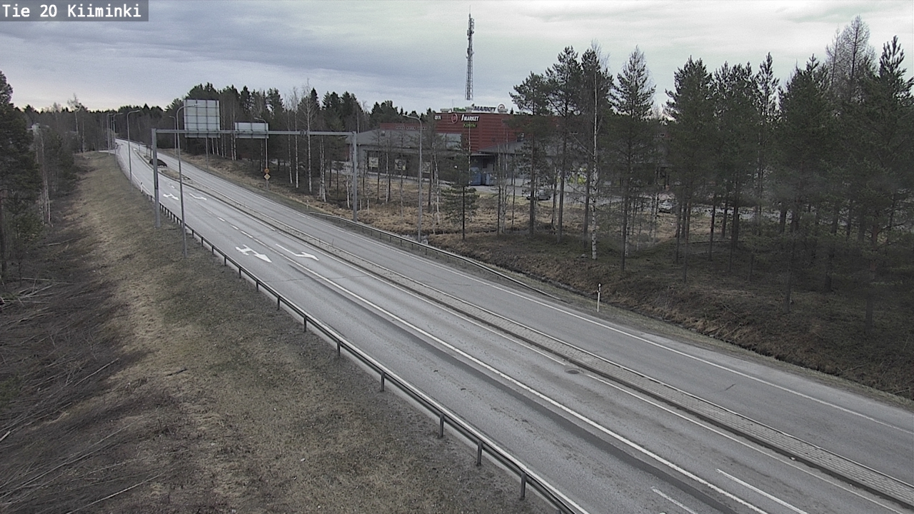 Weather Camera Image Väg 20 Uleåborg Kiiminki, Oulu, Pohjois-Pohjanmaa
