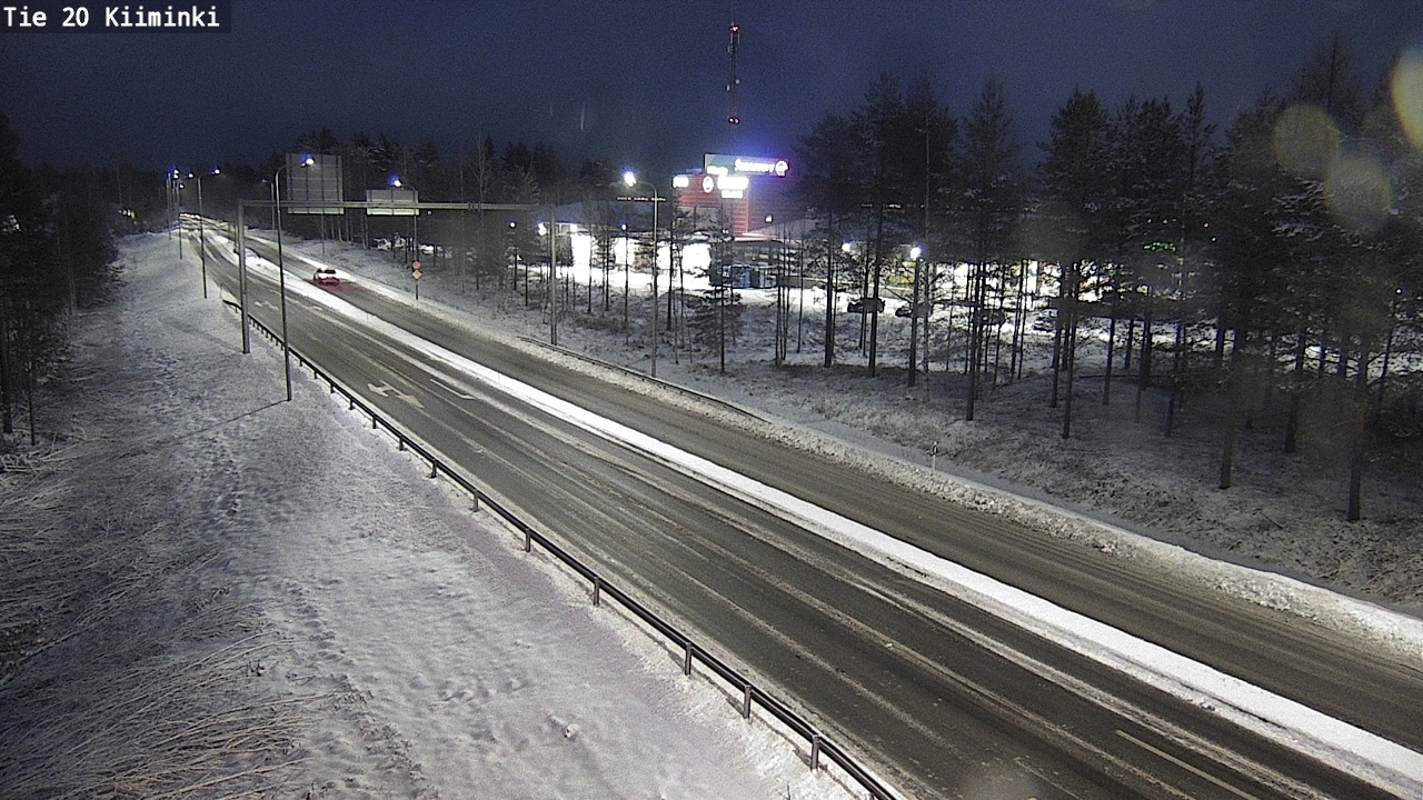 Weather Camera Image Väg 20 Uleåborg Kiiminki, Oulu, Pohjois-Pohjanmaa