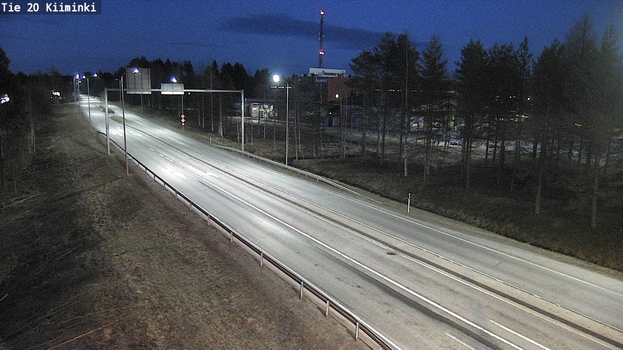 Weather Camera Image Road 20 Oulu Kiiminki, Oulu, Pohjois-Pohjanmaa
