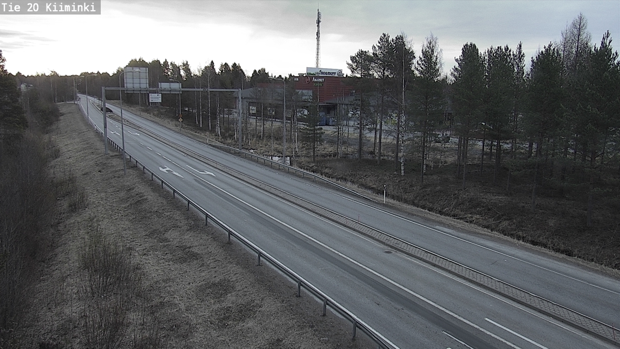 Weather Camera Image Road 20 Oulu Kiiminki, Oulu, Pohjois-Pohjanmaa