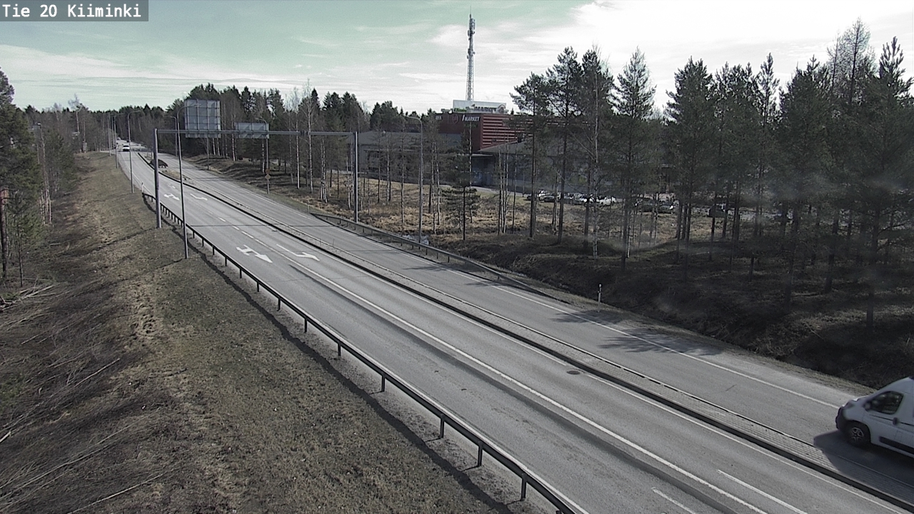 Weather Camera Image Väg 20 Uleåborg Kiiminki, Oulu, Pohjois-Pohjanmaa