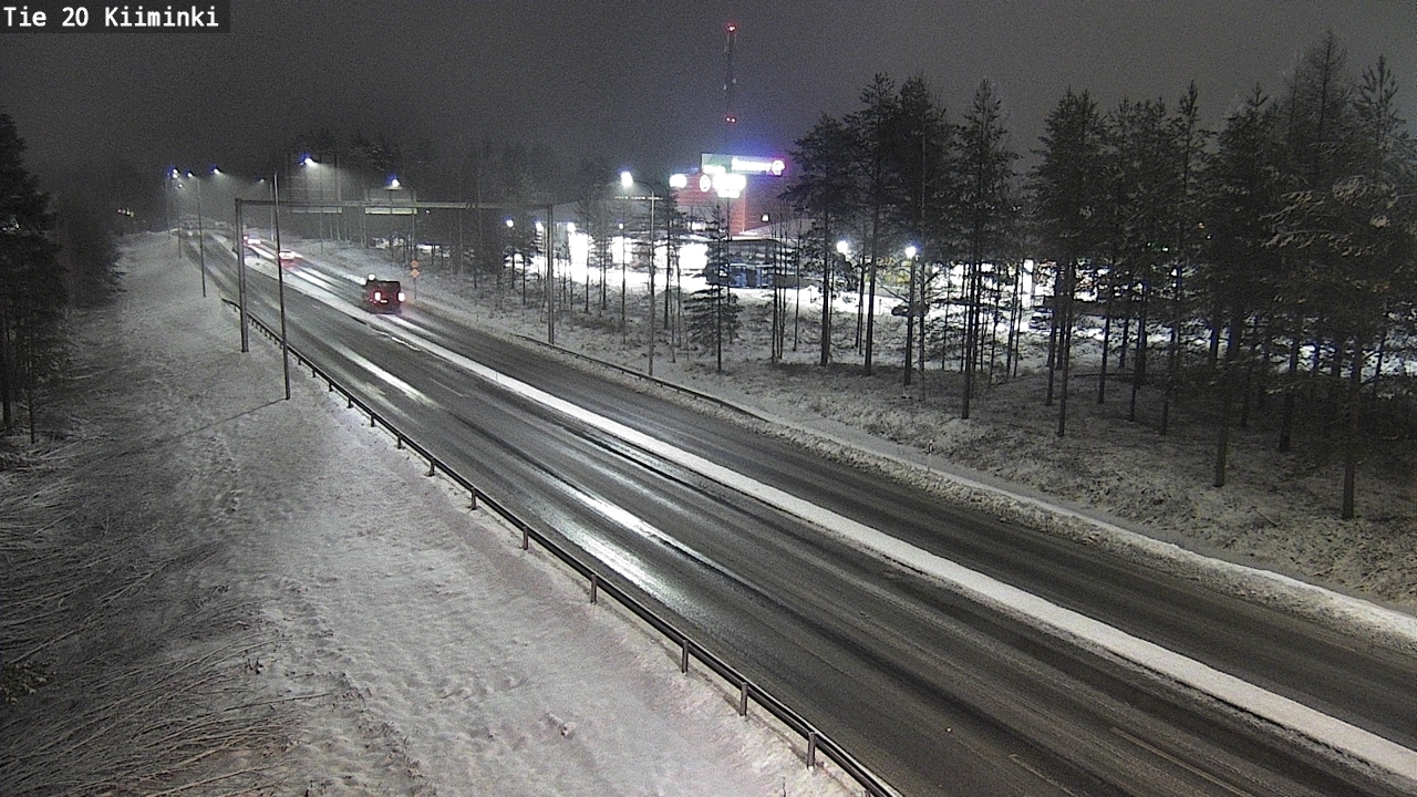Weather Camera Image Väg 20 Uleåborg Kiiminki, Oulu, Pohjois-Pohjanmaa