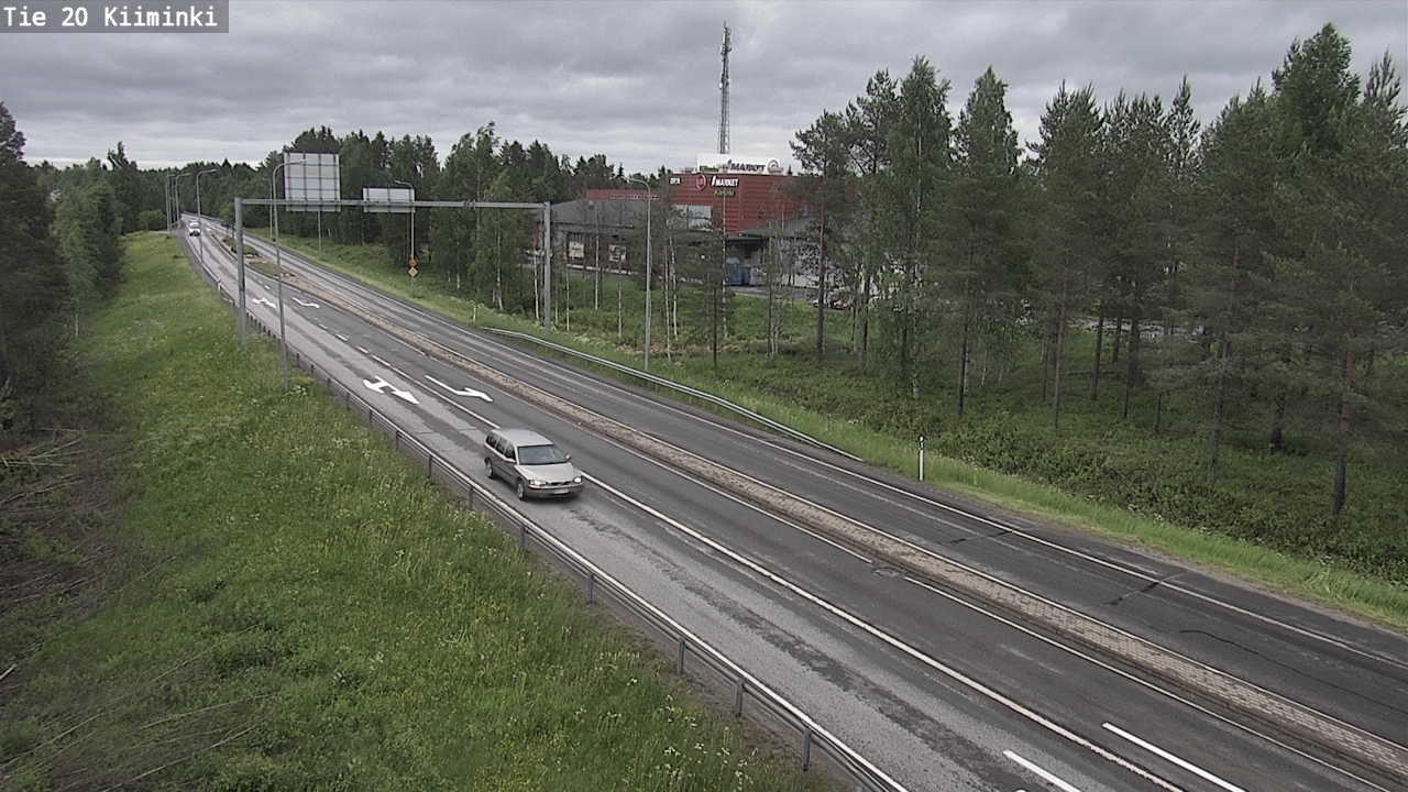 Weather Camera Image Väg 20 Uleåborg Kiiminki, Oulu, Pohjois-Pohjanmaa