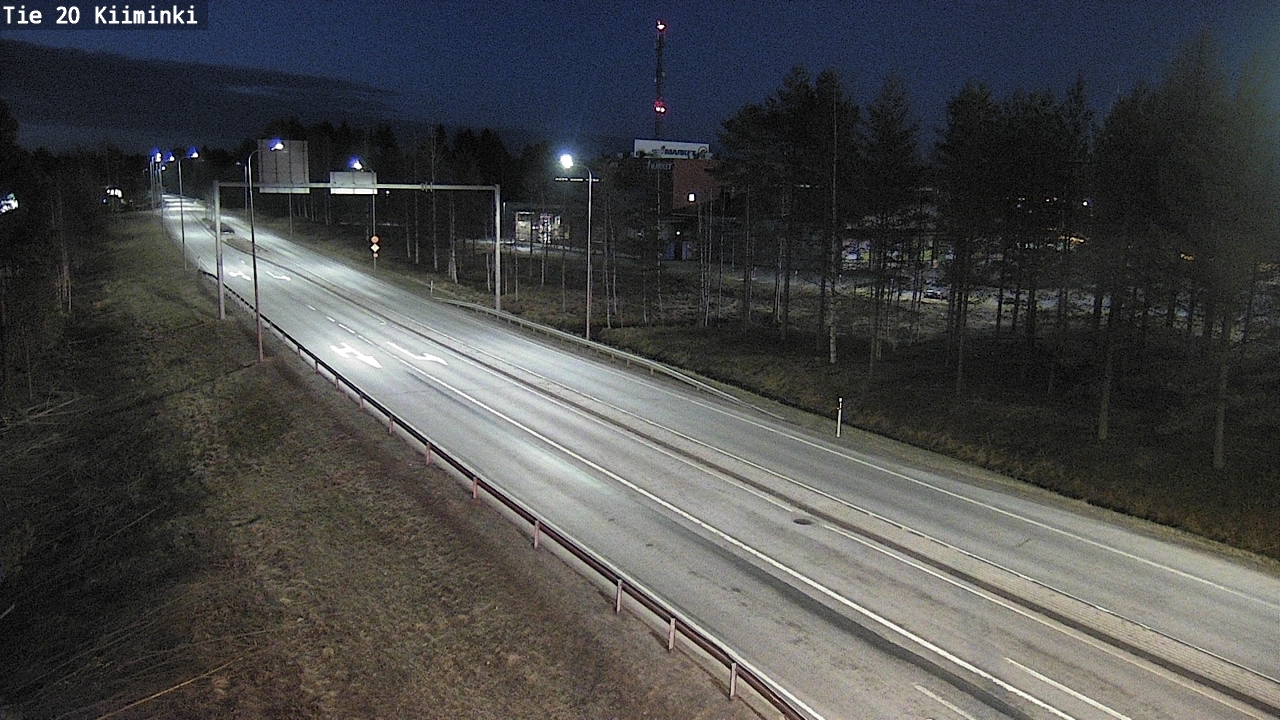 Weather Camera Image Road 20 Oulu Kiiminki, Oulu, Pohjois-Pohjanmaa
