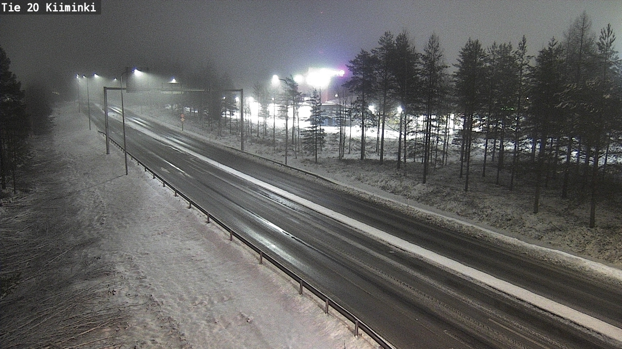 Weather Camera Image Väg 20 Uleåborg Kiiminki, Oulu, Pohjois-Pohjanmaa