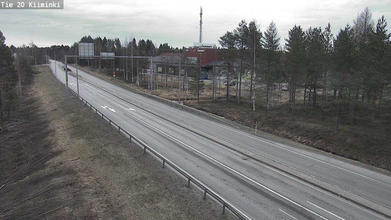 Weather Camera Image Väg 20 Uleåborg Kiiminki, Oulu, Pohjois-Pohjanmaa