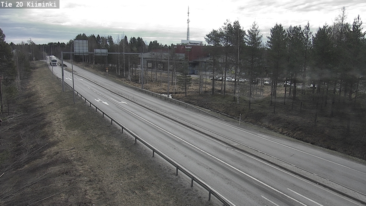 Weather Camera Image Väg 20 Uleåborg Kiiminki, Oulu, Pohjois-Pohjanmaa