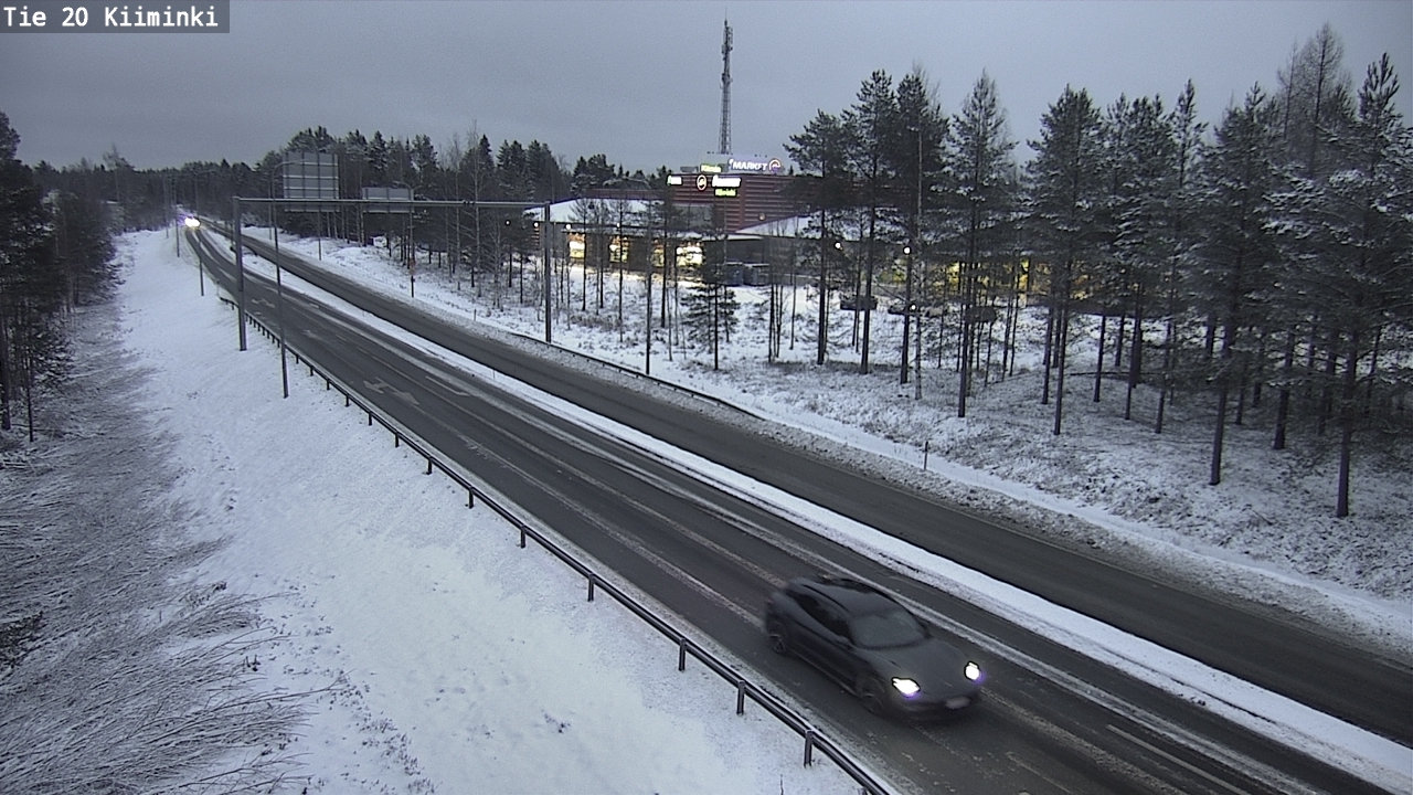 Weather Camera Image Väg 20 Uleåborg Kiiminki, Oulu, Pohjois-Pohjanmaa