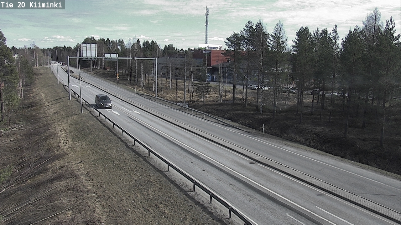 Weather Camera Image Väg 20 Uleåborg Kiiminki, Oulu, Pohjois-Pohjanmaa