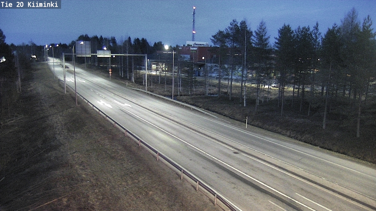 Weather Camera Image Road 20 Oulu Kiiminki, Oulu, Pohjois-Pohjanmaa