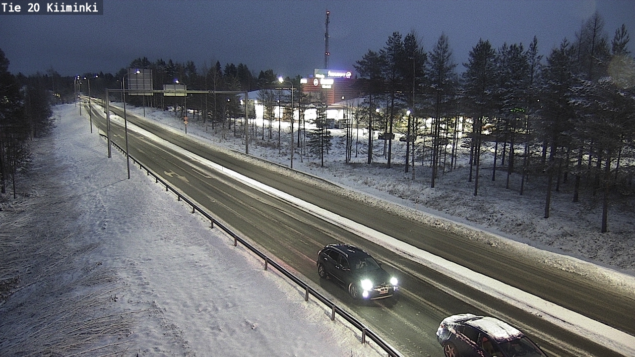 Weather Camera Image Väg 20 Uleåborg Kiiminki, Oulu, Pohjois-Pohjanmaa