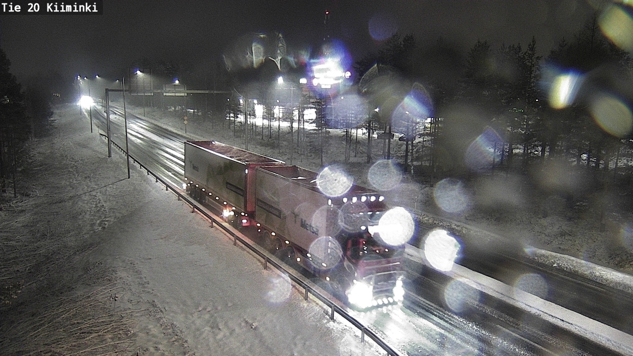 Weather Camera Image Väg 20 Uleåborg Kiiminki, Oulu, Pohjois-Pohjanmaa