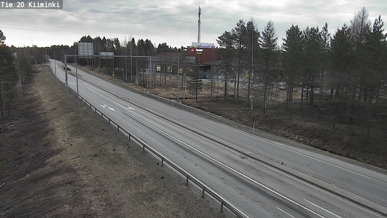 Weather Camera Image Väg 20 Uleåborg Kiiminki, Oulu, Pohjois-Pohjanmaa