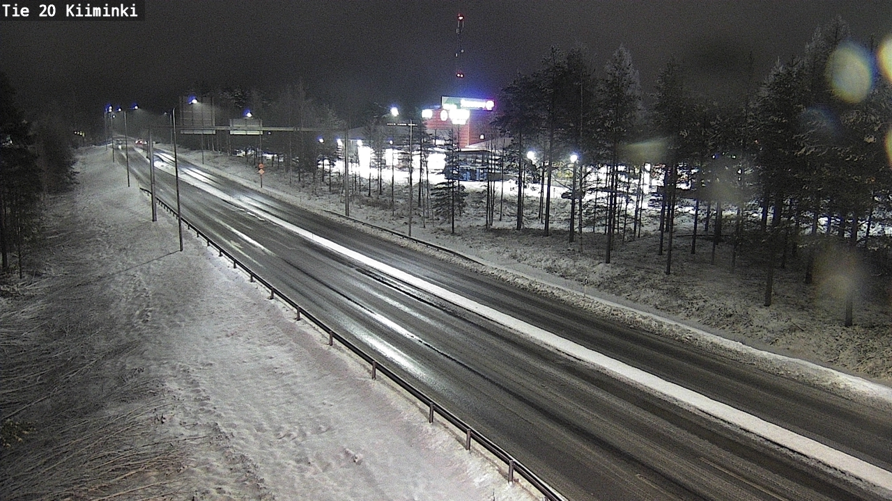 Weather Camera Image Väg 20 Uleåborg Kiiminki, Oulu, Pohjois-Pohjanmaa