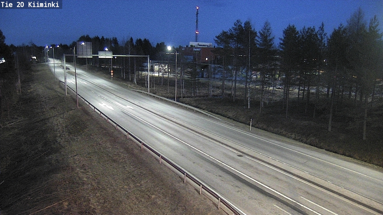 Weather Camera Image Road 20 Oulu Kiiminki, Oulu, Pohjois-Pohjanmaa