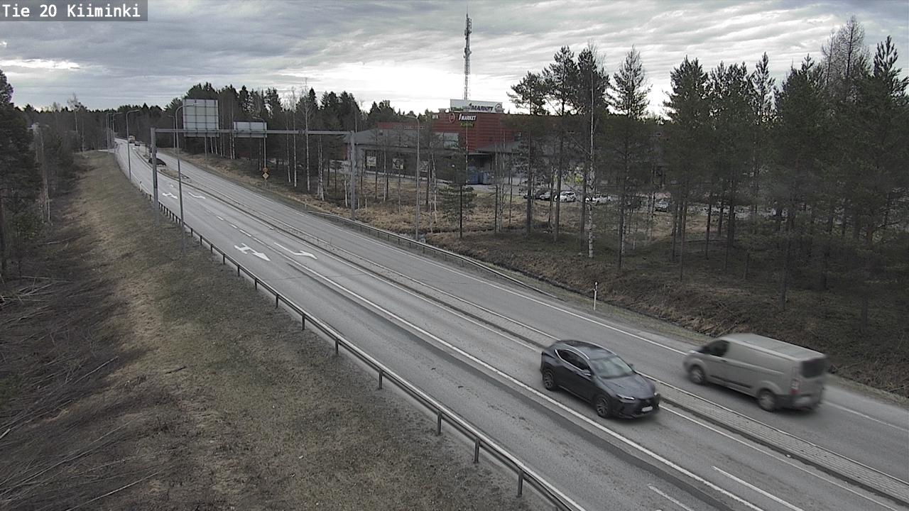 Weather Camera Image Väg 20 Uleåborg Kiiminki, Oulu, Pohjois-Pohjanmaa