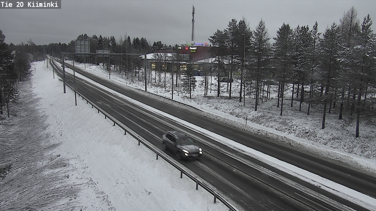 Weather Camera Image Väg 20 Uleåborg Kiiminki, Oulu, Pohjois-Pohjanmaa