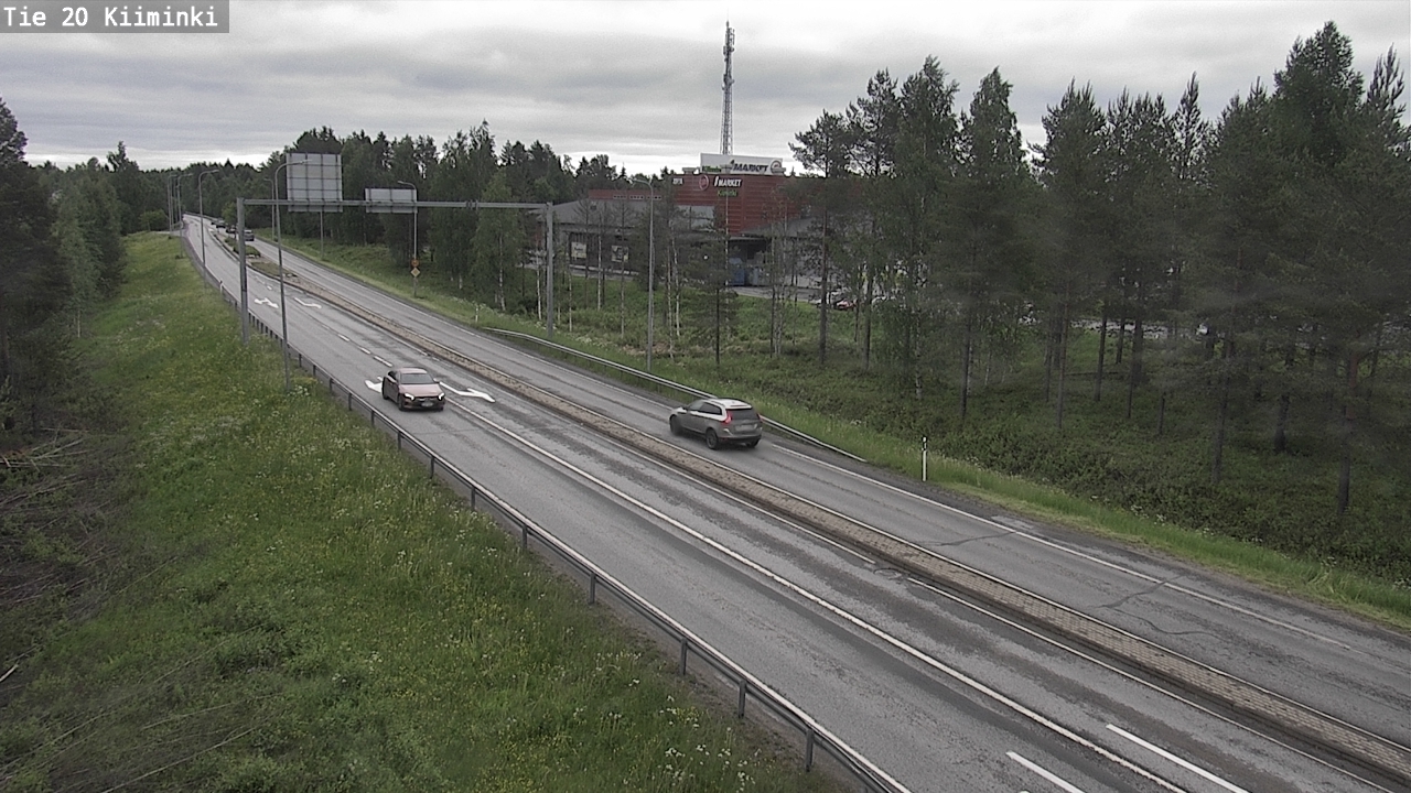Weather Camera Image Väg 20 Uleåborg Kiiminki, Oulu, Pohjois-Pohjanmaa