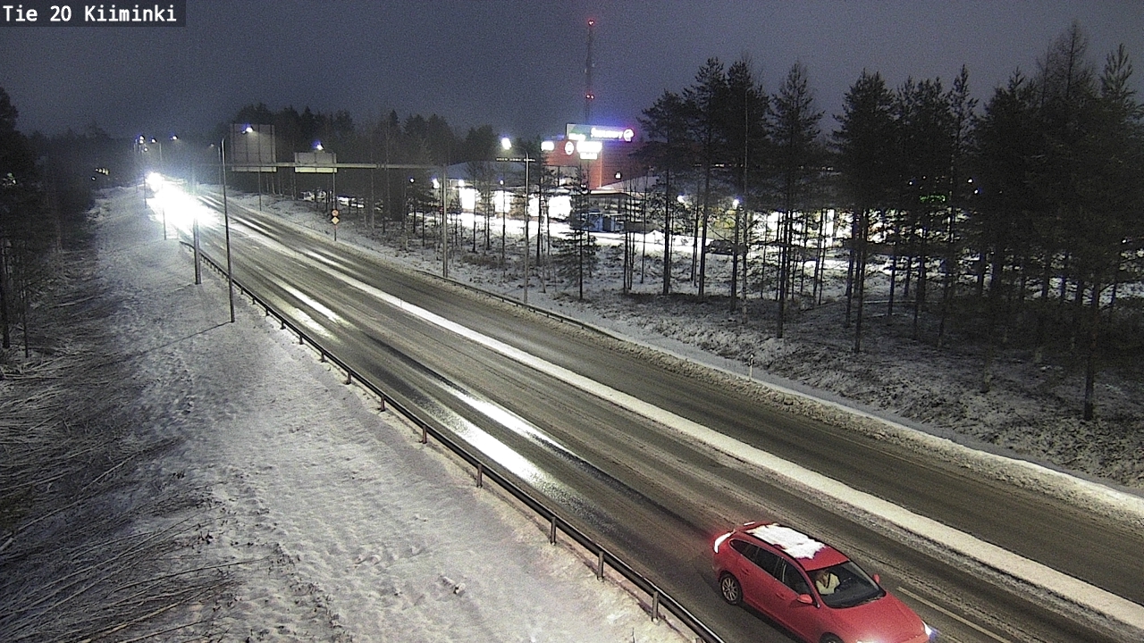 Weather Camera Image Väg 20 Uleåborg Kiiminki, Oulu, Pohjois-Pohjanmaa