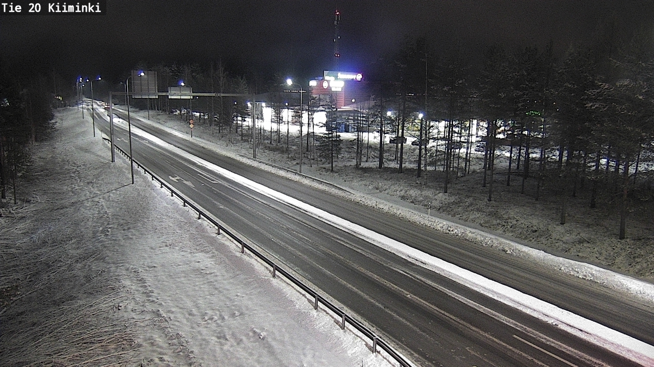 Weather Camera Image Väg 20 Uleåborg Kiiminki, Oulu, Pohjois-Pohjanmaa