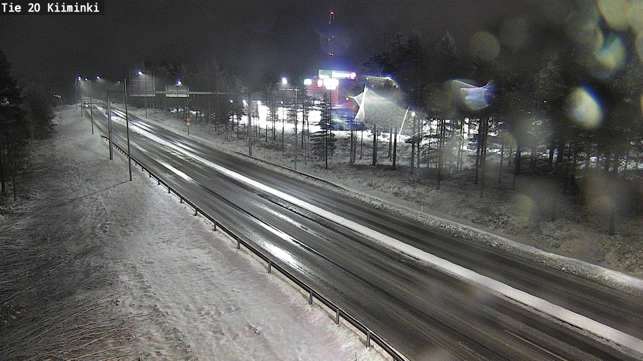 Weather Camera Image Väg 20 Uleåborg Kiiminki, Oulu, Pohjois-Pohjanmaa