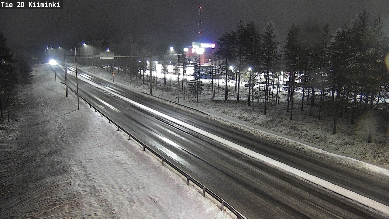 Weather Camera Image Väg 20 Uleåborg Kiiminki, Oulu, Pohjois-Pohjanmaa