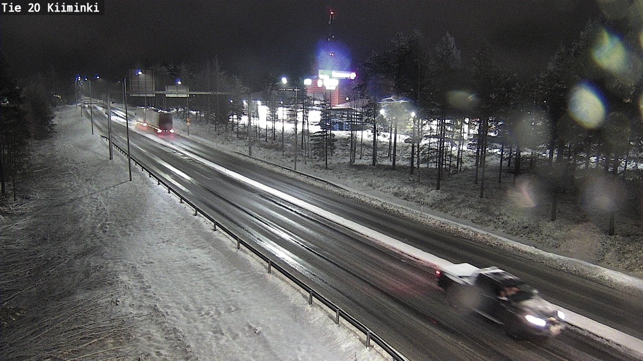 Weather Camera Image Väg 20 Uleåborg Kiiminki, Oulu, Pohjois-Pohjanmaa