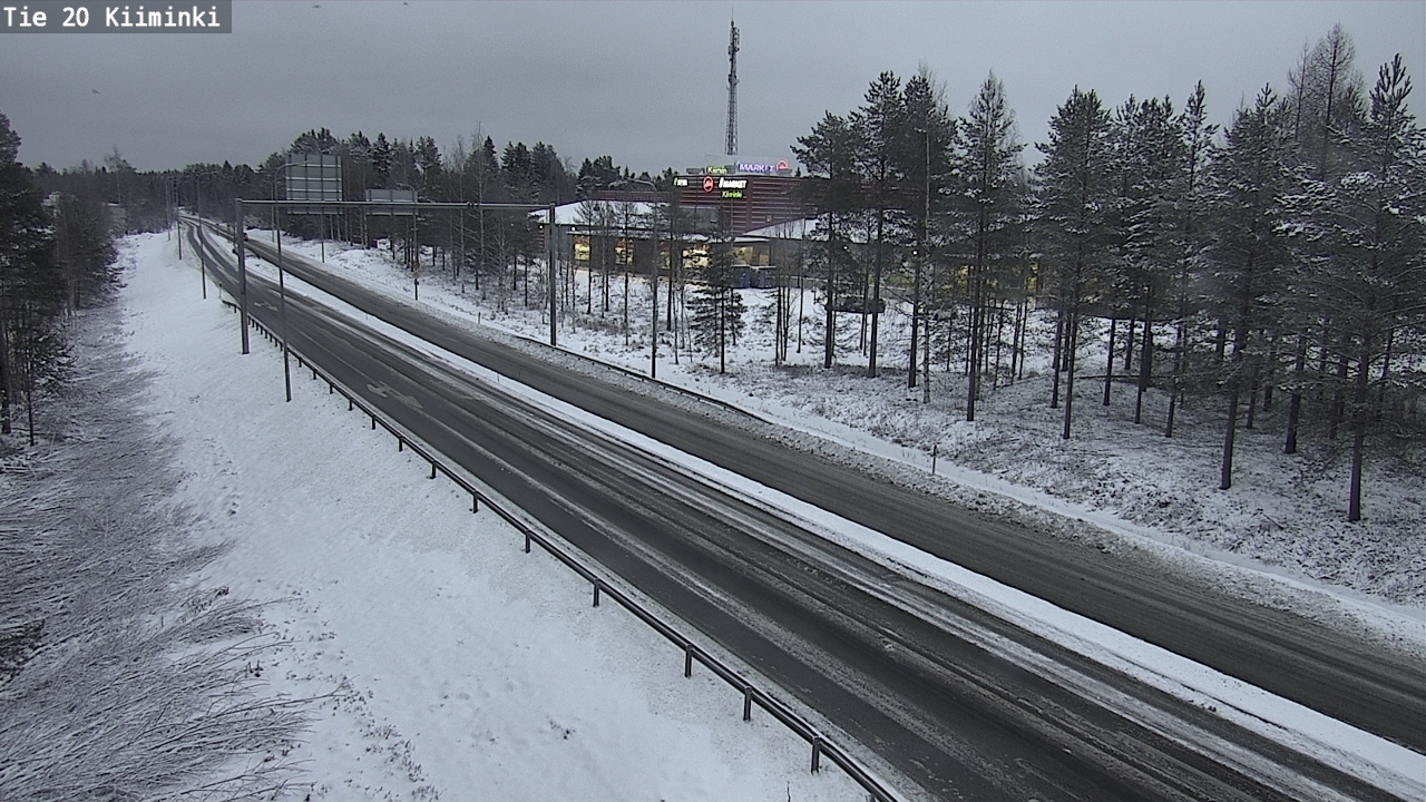Weather Camera Image Väg 20 Uleåborg Kiiminki, Oulu, Pohjois-Pohjanmaa