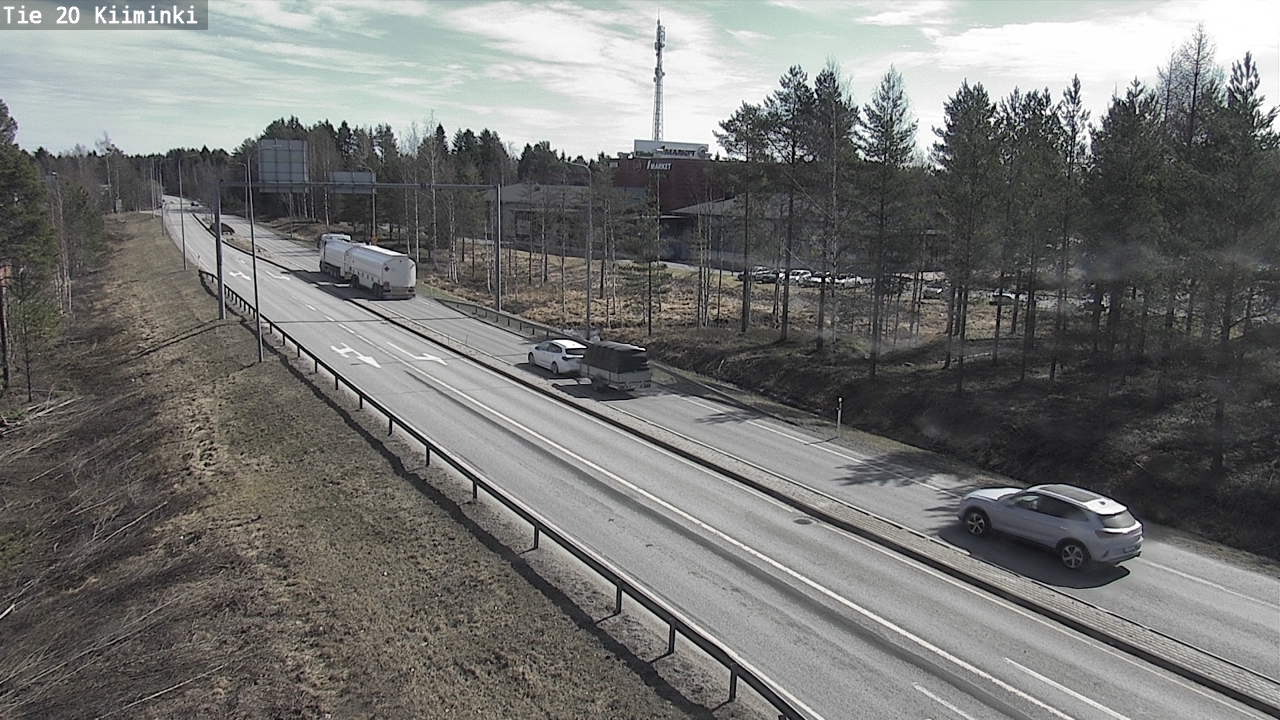 Weather Camera Image Väg 20 Uleåborg Kiiminki, Oulu, Pohjois-Pohjanmaa