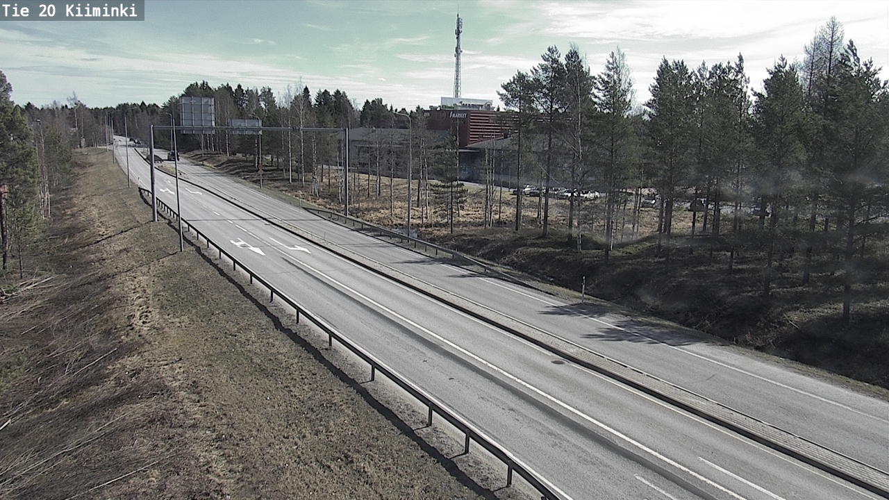 Weather Camera Image Väg 20 Uleåborg Kiiminki, Oulu, Pohjois-Pohjanmaa