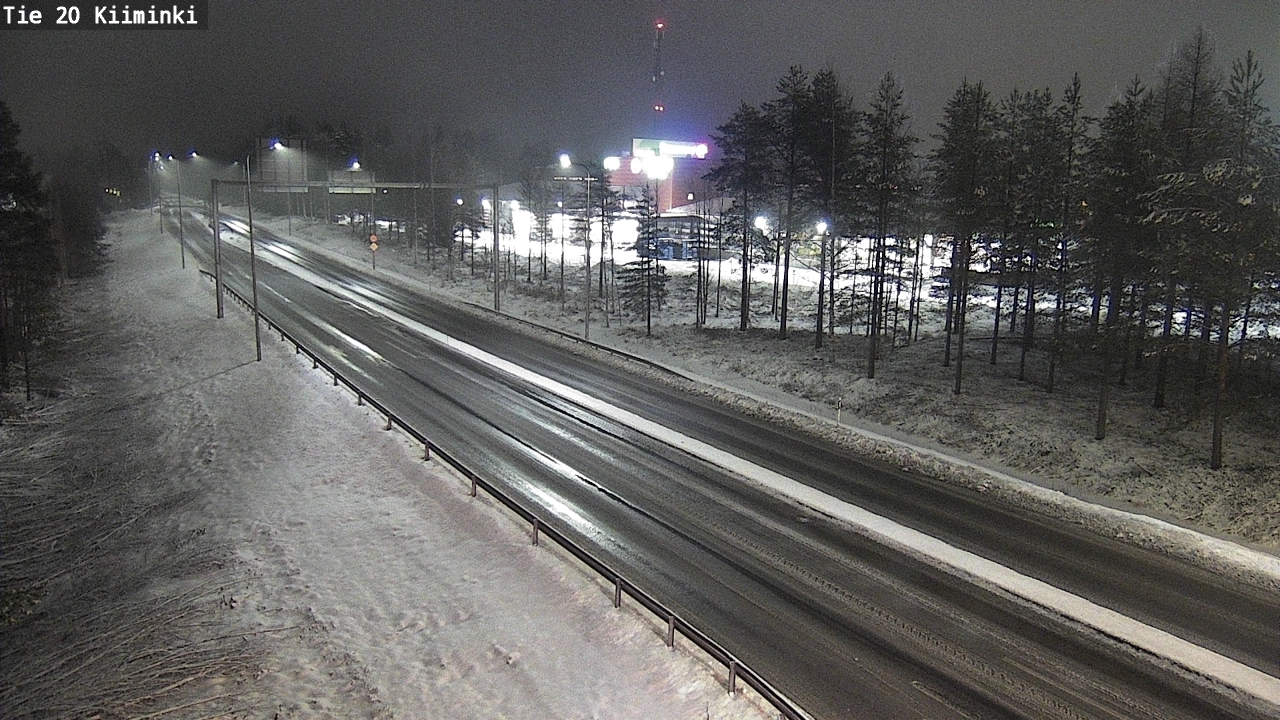 Weather Camera Image Väg 20 Uleåborg Kiiminki, Oulu, Pohjois-Pohjanmaa