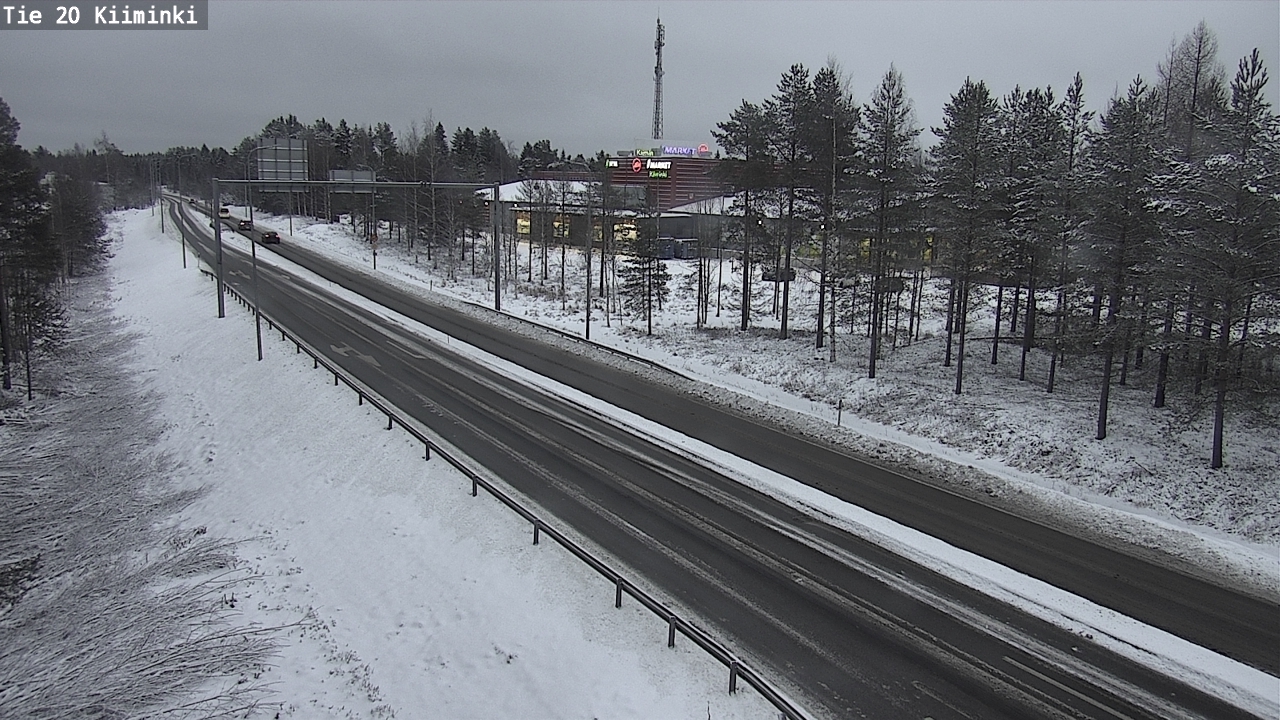 Weather Camera Image Väg 20 Uleåborg Kiiminki, Oulu, Pohjois-Pohjanmaa