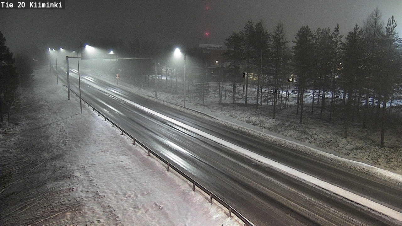 Weather Camera Image Väg 20 Uleåborg Kiiminki, Oulu, Pohjois-Pohjanmaa