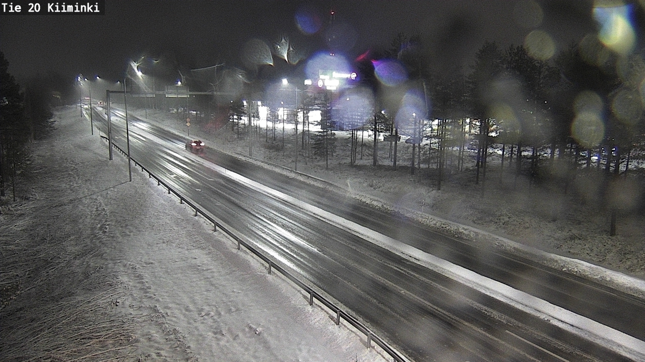 Weather Camera Image Väg 20 Uleåborg Kiiminki, Oulu, Pohjois-Pohjanmaa