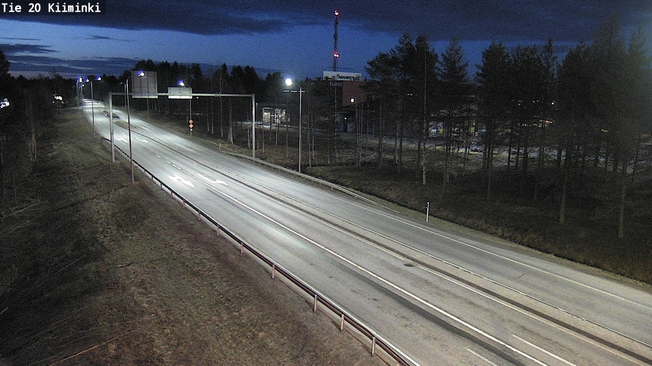 Weather Camera Image Road 20 Oulu Kiiminki, Oulu, Pohjois-Pohjanmaa
