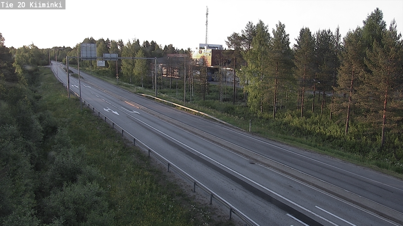 Weather Camera Image Road 20 Oulu Kiiminki, Oulu, Pohjois-Pohjanmaa