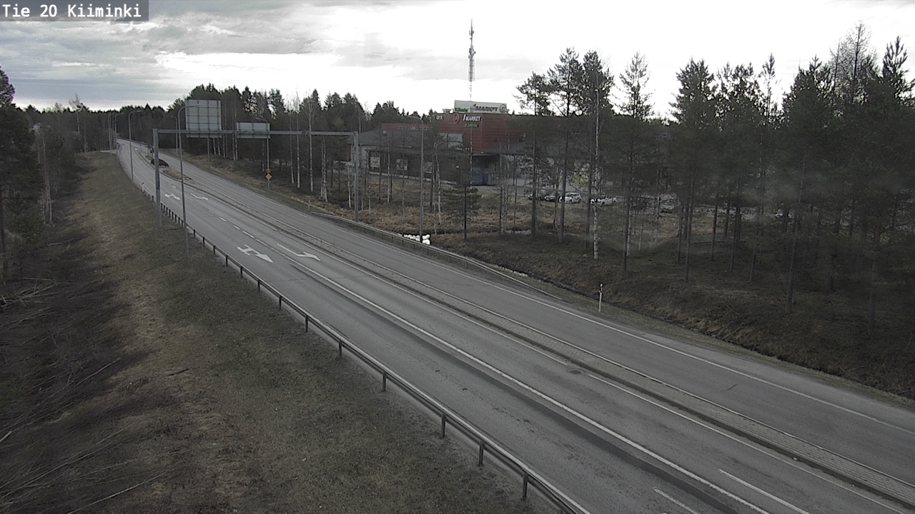 Weather Camera Image Väg 20 Uleåborg Kiiminki, Oulu, Pohjois-Pohjanmaa
