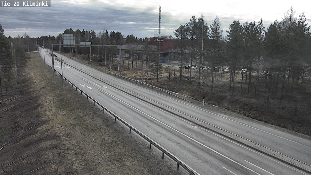 Weather Camera Image Väg 20 Uleåborg Kiiminki, Oulu, Pohjois-Pohjanmaa