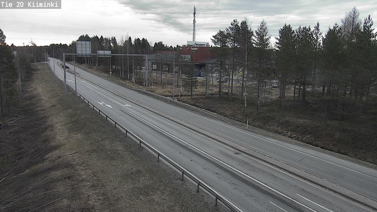 Weather Camera Image Väg 20 Uleåborg Kiiminki, Oulu, Pohjois-Pohjanmaa
