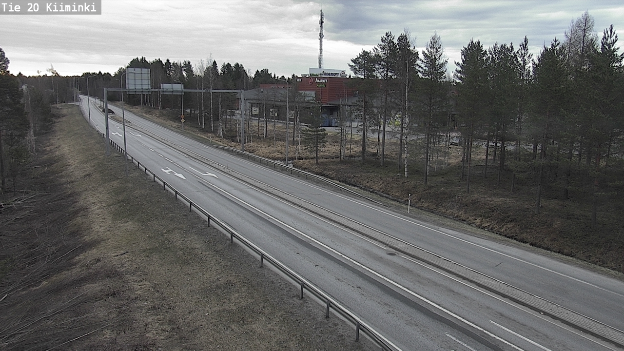 Weather Camera Image Väg 20 Uleåborg Kiiminki, Oulu, Pohjois-Pohjanmaa
