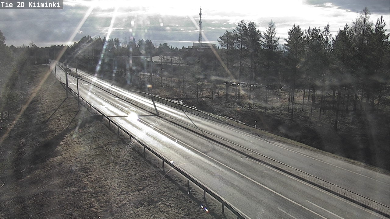Weather Camera Image Väg 20 Uleåborg Kiiminki, Oulu, Pohjois-Pohjanmaa