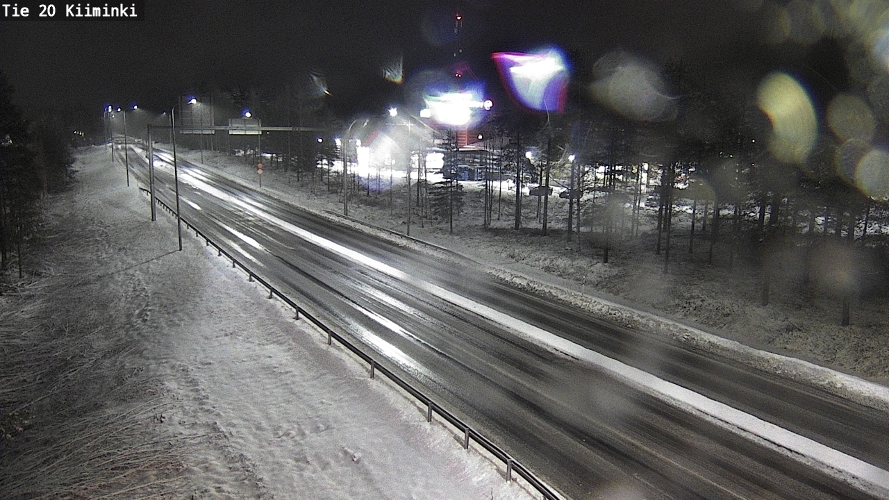 Weather Camera Image Väg 20 Uleåborg Kiiminki, Oulu, Pohjois-Pohjanmaa