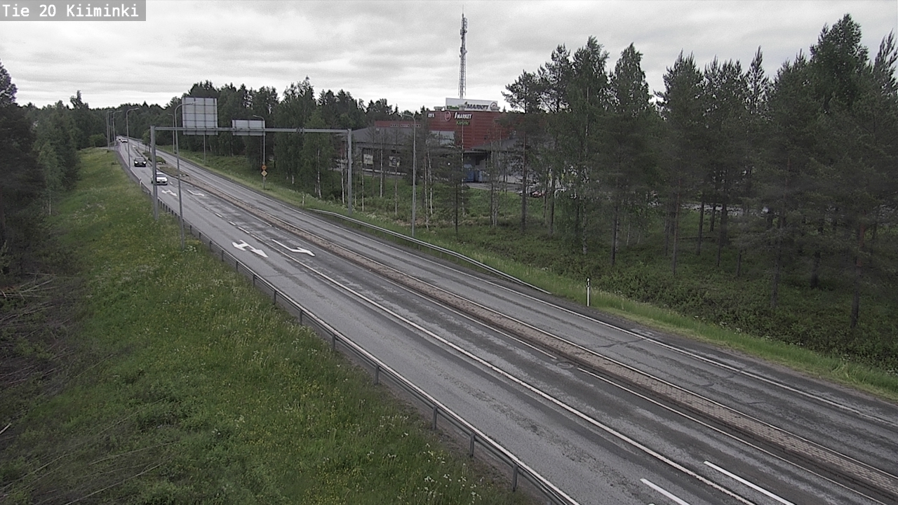 Weather Camera Image Väg 20 Uleåborg Kiiminki, Oulu, Pohjois-Pohjanmaa
