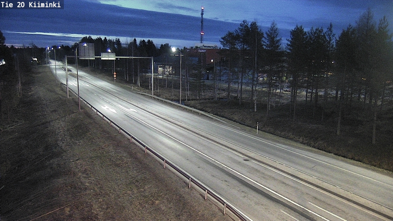 Weather Camera Image Road 20 Oulu Kiiminki, Oulu, Pohjois-Pohjanmaa