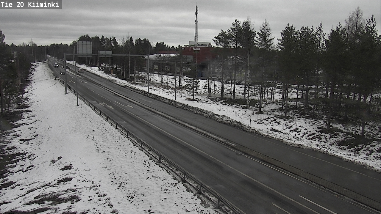 Weather Camera Image Road 20 Oulu Kiiminki, Oulu, Pohjois-Pohjanmaa