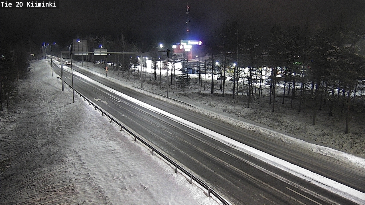 Weather Camera Image Väg 20 Uleåborg Kiiminki, Oulu, Pohjois-Pohjanmaa