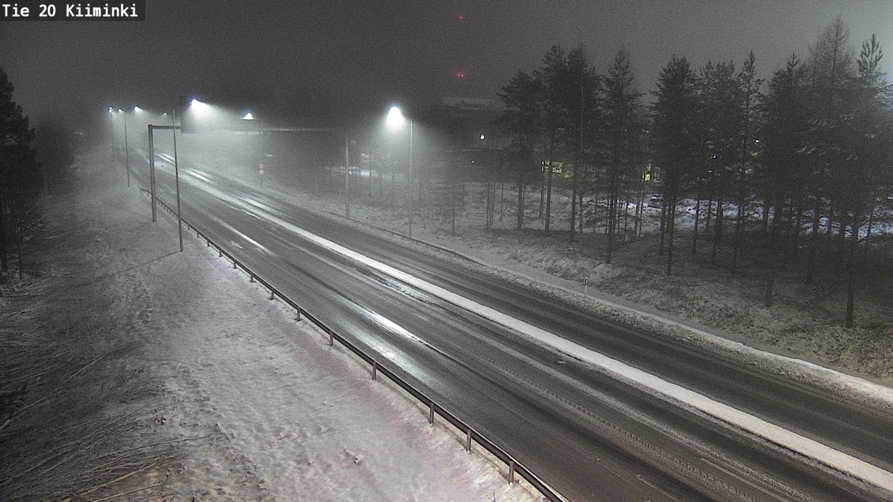 Weather Camera Image Väg 20 Uleåborg Kiiminki, Oulu, Pohjois-Pohjanmaa