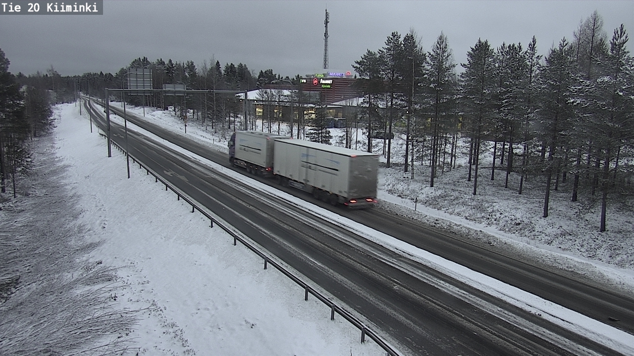 Weather Camera Image Väg 20 Uleåborg Kiiminki, Oulu, Pohjois-Pohjanmaa