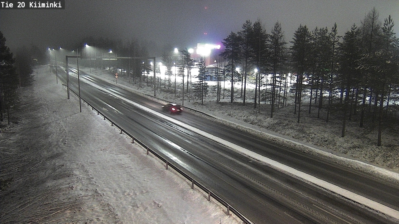 Weather Camera Image Väg 20 Uleåborg Kiiminki, Oulu, Pohjois-Pohjanmaa