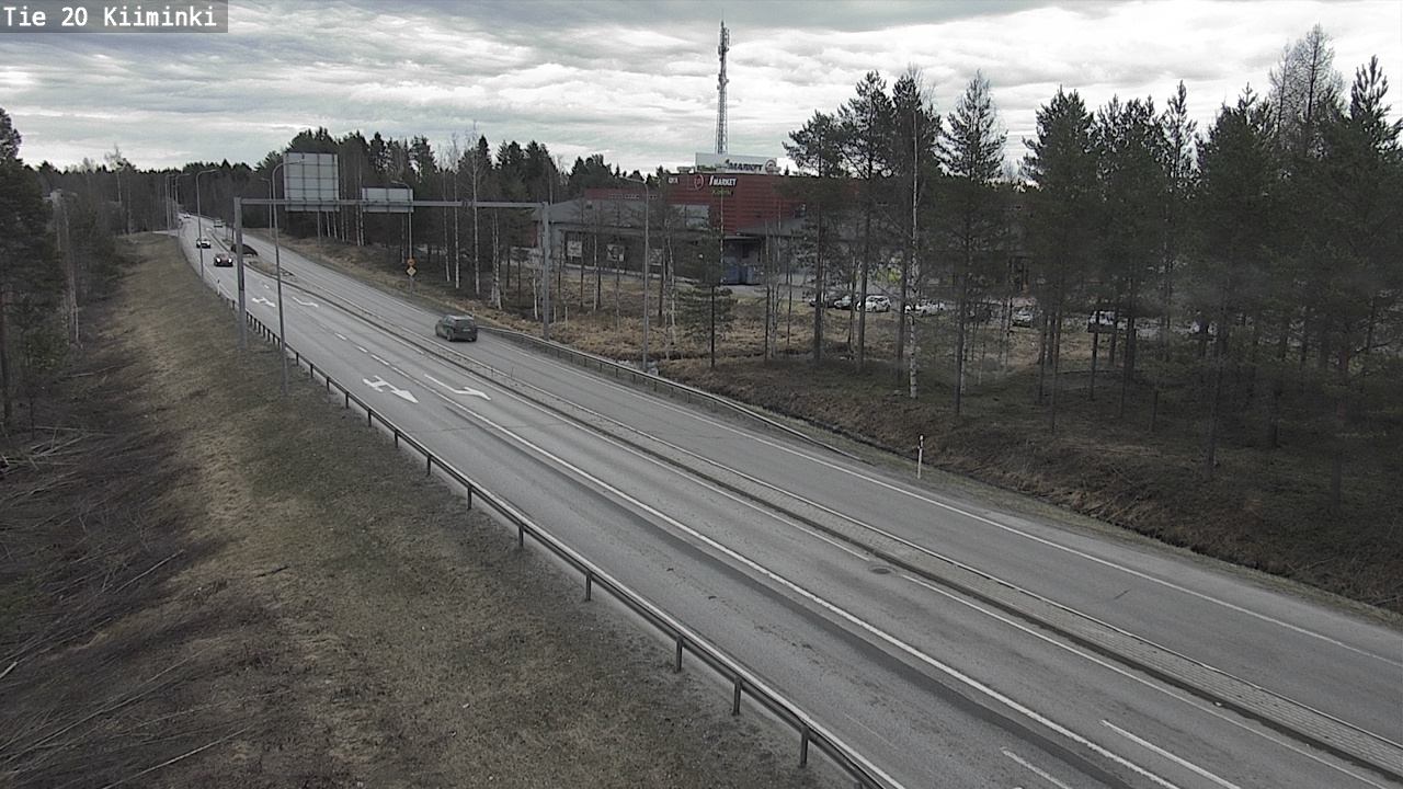 Weather Camera Image Väg 20 Uleåborg Kiiminki, Oulu, Pohjois-Pohjanmaa